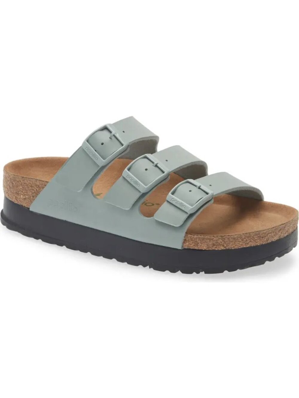 NEW Birkenstock FLORIDA Flex Pure Sage Green Sandals 41 Womens 10 to 10.5